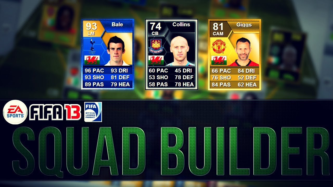 BEST POSSIBLE WALES TEAM! w/TOTS BALE | FIFA 13 Ultimate Team Squad Builder