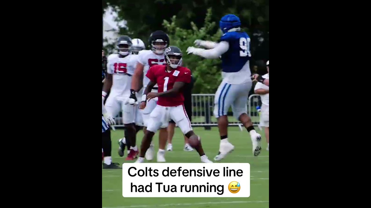The Colts defense vs. Tua Tagovailoa 😯 (via @Colts/TT)