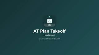 AT Plan Takeoff How to