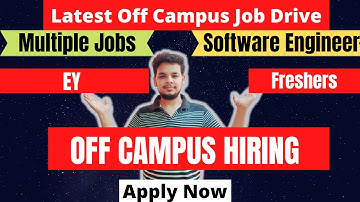 Latest Hiring | EY | TEC | 2022 | 2023 | 2024 Batch Hiring | OFF Campus 2023 Batch Hiring Drive