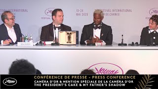 CAMÉRA D'OR/MENTION SPECIALE CAMÉRA D'OR - Press conference - PALMARES - English - Cannes 2025