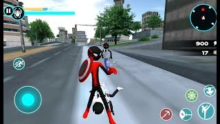 Stickman Rope Spider Warrior - Gangster Vice City | Rope Stickman Hero - Android GamePlay screenshot 4