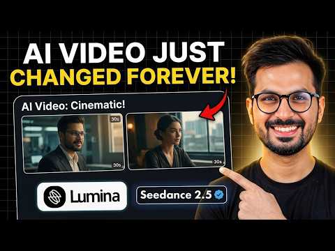 Thumbnail for AI Video Just Changed Forever: 30-Second Cinematic Scenes are Here! Lumina AI with Seedance 2.5