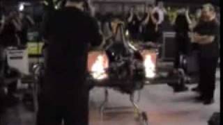 F1 engine test warm up v10 the real fire up !!