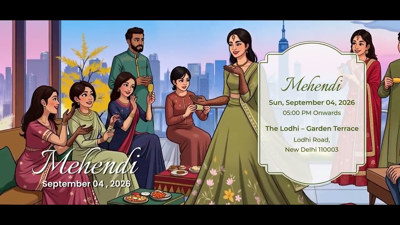 Luvira | Elegant Wedding Video Invitation Card | PerfectlyWed