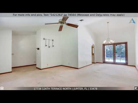 17734 126th Terrace North, Jupiter, FL home video tour