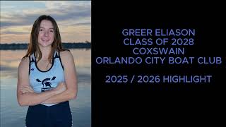 2025 2026 GREER ELIASON HIGHLIGHT