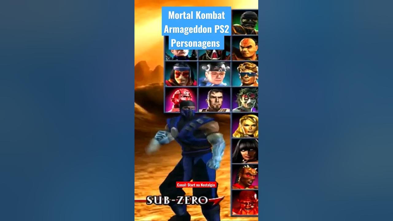 Mortal Kombat Armageddon (Todos os Trajes Alternativos) - All Alternate  Costumes (PS2) [1080p] 