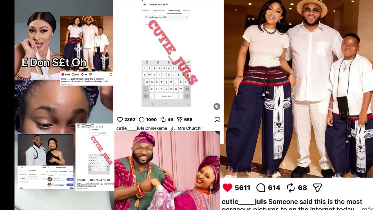 E Don S£t Oh.. #churchil wife rosy Don Unfollowed of #tontodikeh Oh #destinyetiko & #ekeneumenwa