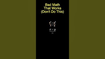 Difference of Squares *Bad Math*