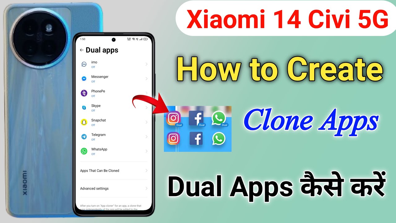 Xiaomi 14 CiVi Dual Apps | How to Create Dual App in Xiaomi 14 Civi | 