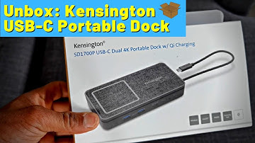 Unbox: Kensington USB-C Portable Dock - SD1700P 4K with Qi Charging