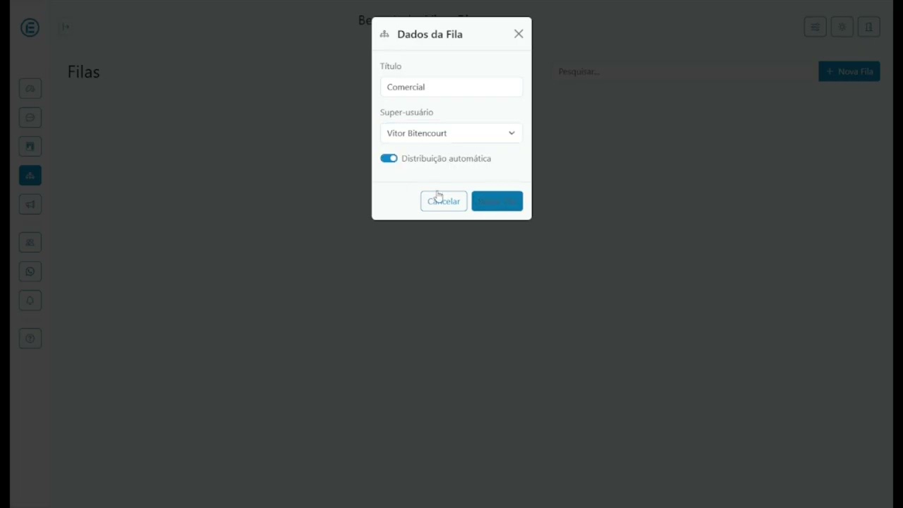 Tutorial das Filas no CRM Effective Gain