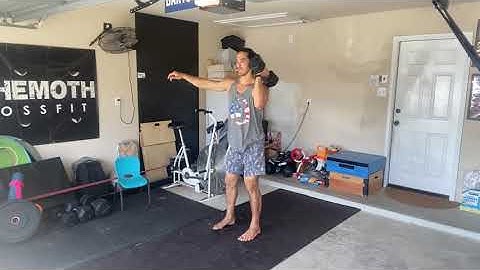 Reverse lunge thruster