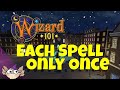 BEATING WIZARD101 BUT I CAN ONLY USE EACH SPELL ONCE STREAM FINISHING MARLEYBONE!!
