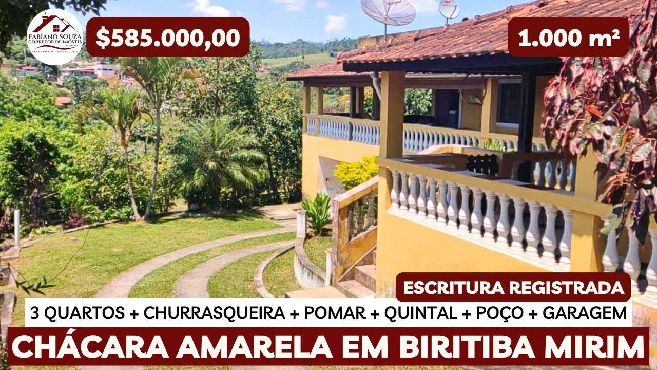 Chácara a venda - Biritiba Mirim - Castellano R$585 Mil