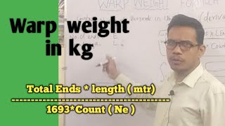 Warp weight  formula derivation#mitupatra screenshot 2