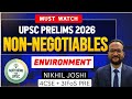 UPSC PRELIMS 2026 : Non-Negotiable Topics That Decide Selection| ENVIRONMENT NIKHIL JOSHI |NFU#upsc 