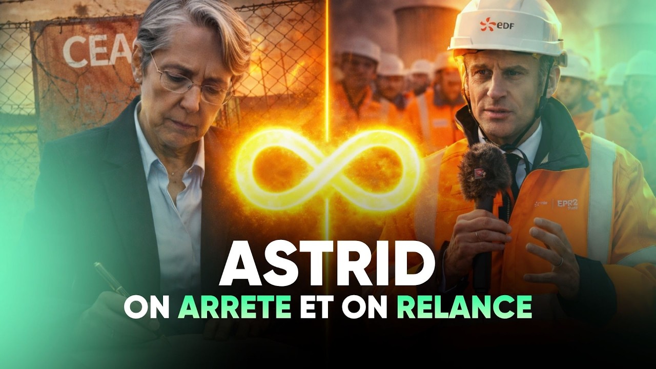 738 millions € pour rien : Macron relance ce que Borne a tué. Astrid le nucléaire infini.