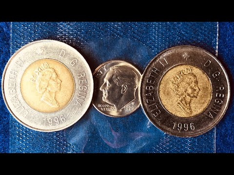 Top Coins Of 1996 (Re-upload With Better Audio) West Point Dime Or First Two Dollar Canadian Coin