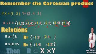 Algebra 3rd prep 1st term unit 1 lesson 2 relation and function mapping