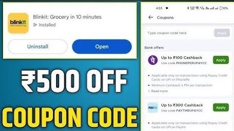 Blinkit coupon code | grofers mai coupon apply kaise kare | grofers get flat 75 off code | blinkit