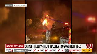 Carmel Fire Department investigating two house fires