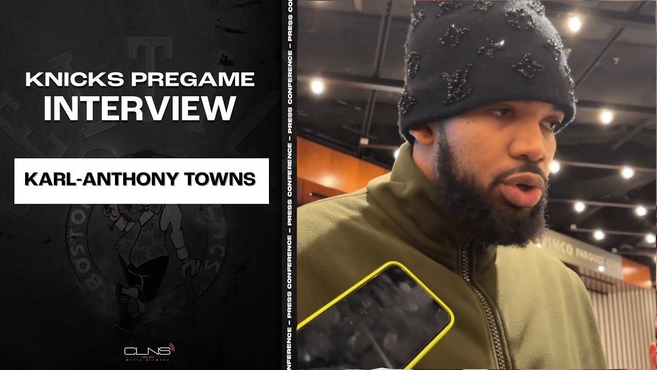 Karl-Anthony Towns Remembers Knicks BEATING Celtics in Playoffs