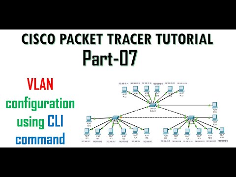 VLAN basic configuration with CLI  || Cisco Packet Tracer Tutorial 7