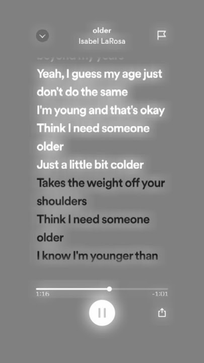 Older - Isabel LaRosa (sped up)