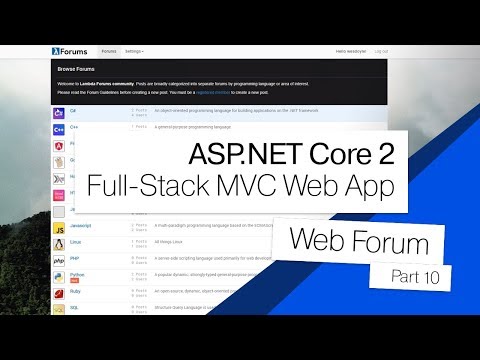 ASP.NET Core 2 MVC Forum | 10 | New Post Form