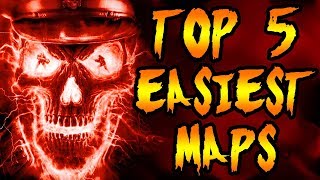 Top 5 EASIEST MAPS in Zombies! Call of Duty Black Ops 3, Black Ops 2, BO & WAW Zombies Gameplay