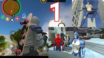 Rope Hero: Vice Town gameplay Walkthrough (Android,ios) part1 🦸‍♂️