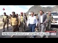 محافظ ابين يدشن أعمال سفلتة طريق الحصن سد حسان باستخدام أول خلاطة أسفلتية صديقة للبيئة