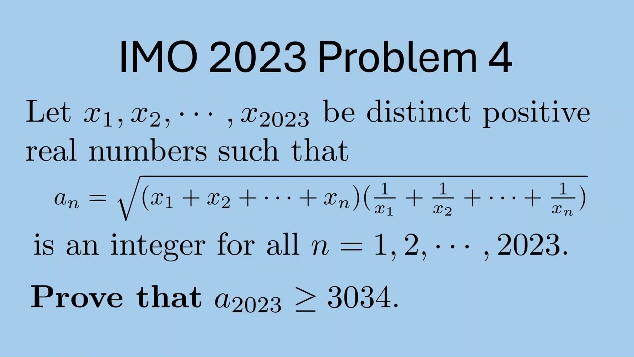 IMO 2023 Problem 4