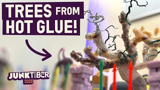 Making a TREE from Pipe Cleaners and Glue! //Junktober Day 10