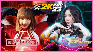 Lisa LALISA vs Taeyeon SNSD - WWE 2K POP - Blackpink vs Girl Generation - WWE 2K23 #pae8tube screenshot 2