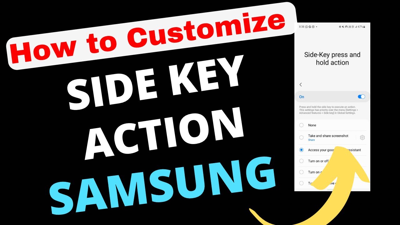 How To Customize The Side Button On Samsung Galaxy - YouTube