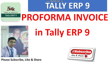 How to create Proforma Invoice in Tally ERP 9| Use of Proforma Invoice in Tally ERp 9