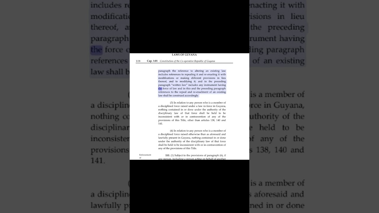 Learn the Constitution of Guyana on the go.