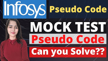 Infosys  Pseudo Code MOCK Test | Previous year pseudo code | Infosys Questions
