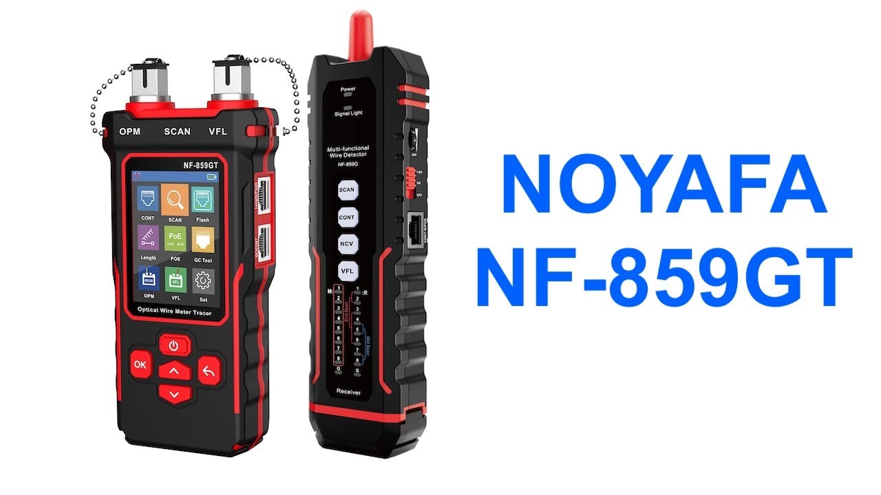 Official] NOYAFA NF-859GT Ethernet & Fiber Multi Cable Tester with