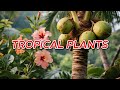 Tropical Plants for Young Kids, Kindergartens, and Preschoolers Jungle Leaves Flowers Learning