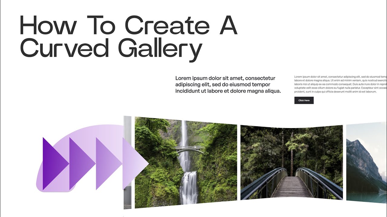 How To Build Curved Gallery using Breakdance YouTube