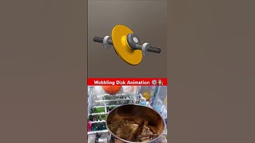 Wobbling disk animation