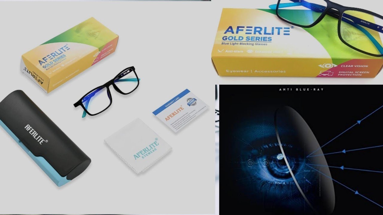 AFERLITE® Gold Series Zero Power Computer Glasses  || Blue cut Glasses Unboxing || D.P.Technicals