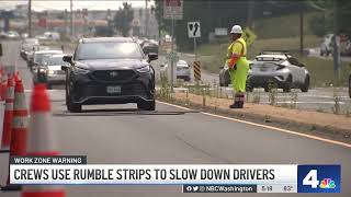 Crews use rumble strips to slow down drivers | NBC4 Washington