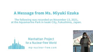 A message from Ms. Miyuki Iizuka