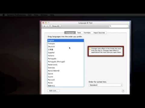 iSDK - Change System Language on Mac OS X