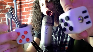 ASMR 1 MINUTE Fidget Cube Sounds 🔲 (Clicking, Whispering, Rubbing)